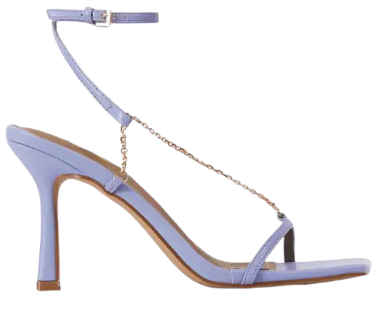 lilac chain heels