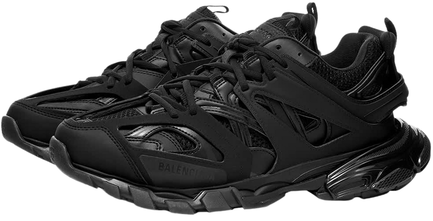 Balenciaga Track Clearsole Sneaker Black & Clear | END.