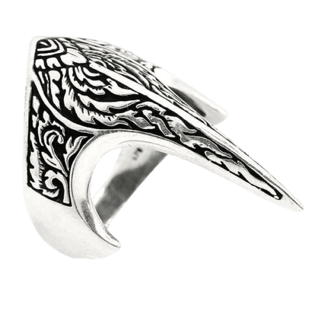 925 Sterling Silver Viking Raven Skull Handmade Ring ⋆ Silverviking