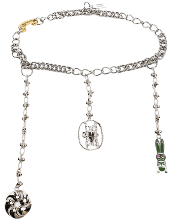 Chopova Lowena charm-detail chain-link Belt - Farfetch
