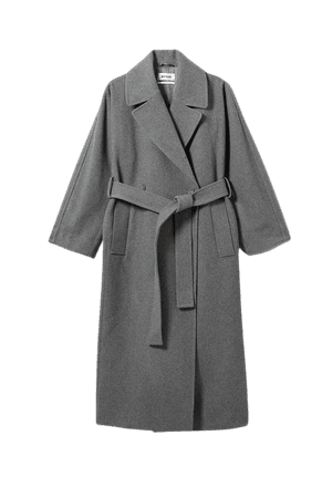 Kia Wool Blend Coat - Grey - Jackets & coats - Weekday GB