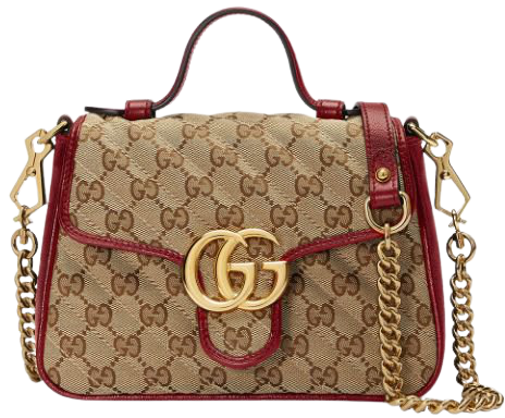 Shop brown & red Gucci mini GG Marmont tote bag with Express Delivery - Farfetch