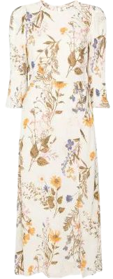 Reformation Carolena floral-print midi dress