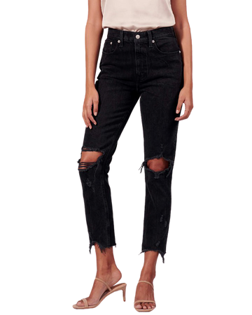 Women's Ripped High Rise Ankle Mom Jeans | Women's Bottoms | Abercrombie.com