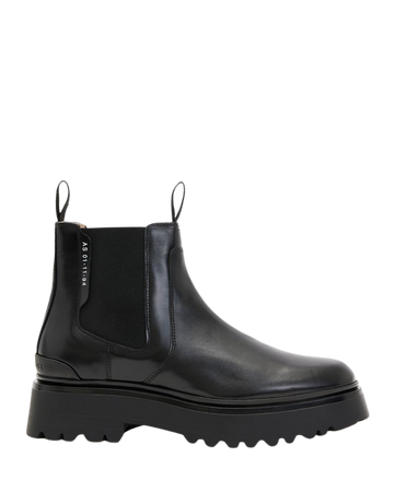 Arlo Leather Boots Black | ALLSAINTS US