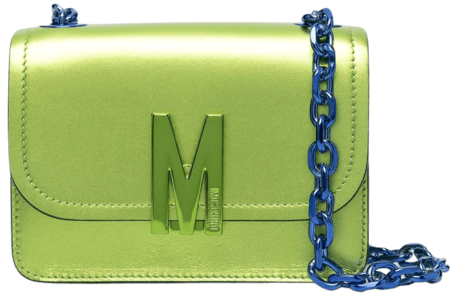 Moschino Metallic M-logo Shoulder Bag - Farfetch