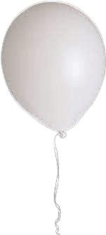 White Aesthetic Balloon