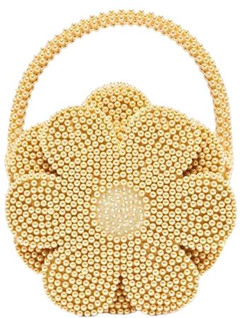 Buttercup Faux Pearl Embellished Bag - Womens - Yellow