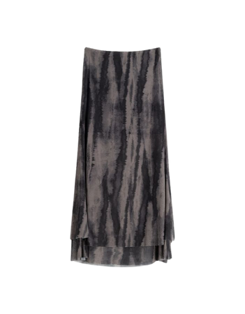 Printed tulle midi skirt - Skirts - Women | Bershka