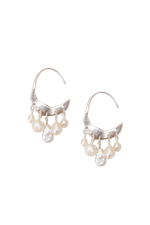 silver pearl earrings jewelry