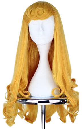 Amazon.com: Girl Princess Party Hair Long Curly Golden Halloween Cosplay Costume Wig : Clothing, Shoes & Jewelry