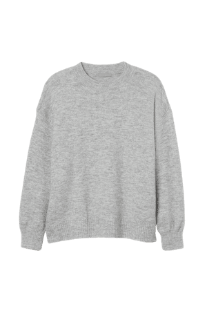 H&M+ Sweater - Light gray melange - Ladies | H&M US