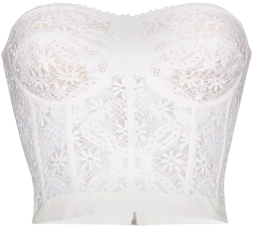 white bustier with sleeves net a porter - Google Search