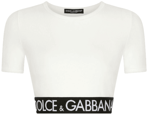 Dolce & Gabbana logo-tape Detail T-Shirt - Farfetch