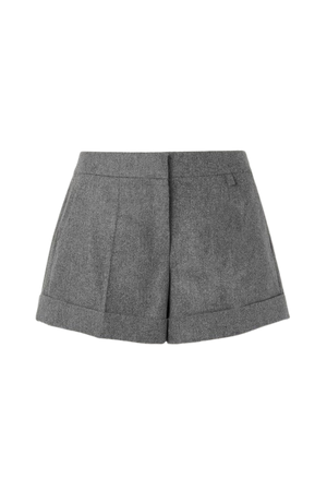 GIVENCHY Wool-felt grey shorts