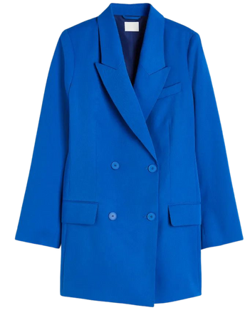 Double-breasted Jacket Dress - Bright blue - Ladies | H&M US