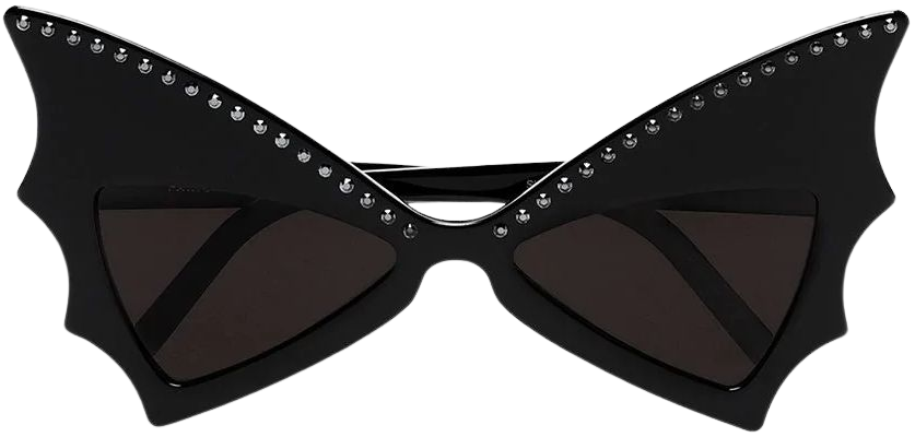 Saint Laurent Eyewear Black New Wave 241 Jerry Bat Sunglasses
