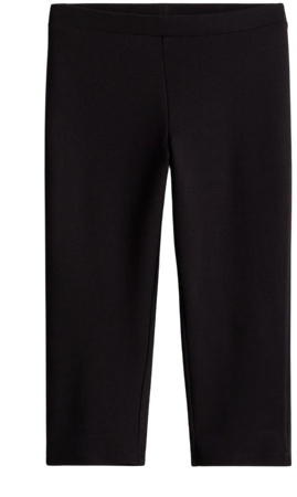 Capri Leggings - Regular waist - Three-quarter length -Black -Ladies | H&M US