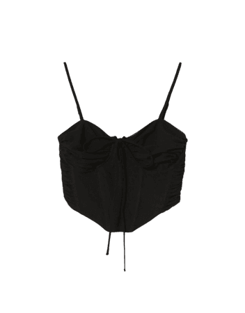 Strappy tulle bustier top - New - Woman | Bershka