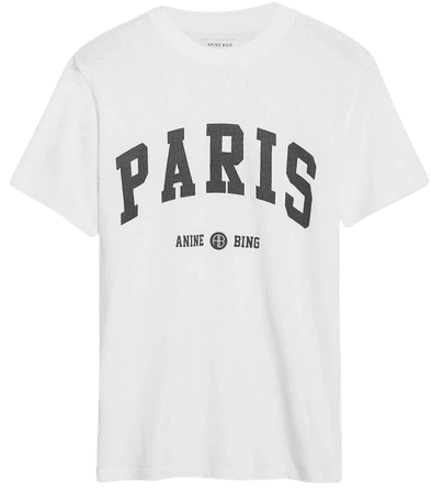 ANINE BING Lili Tee University Paris - White