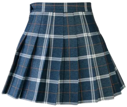 Women Pleated Mini Plaid Skirt