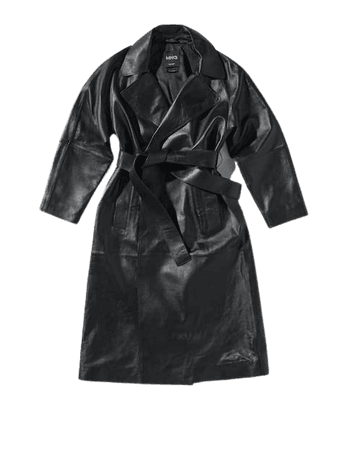 100% leather trench coat - Women | Mango USA