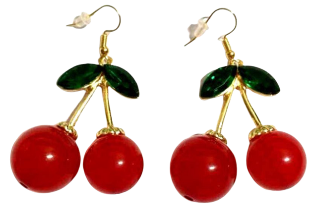 cherry earrings