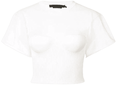 Alexander Wang Cropped Bustier T-shirt - Farfetch