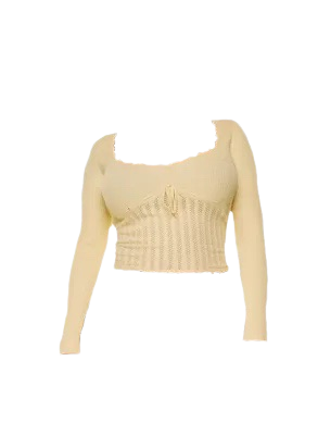 Aritzia Wilfred yellow sweater long sleeve