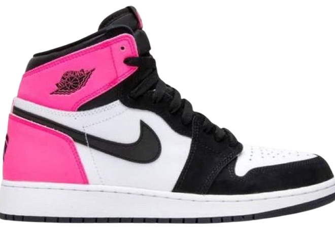 pink and black Jordan