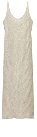 SEQUIN maxi DRESS ZW COLLECTION - White | ZARA United States