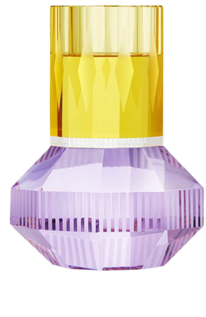 Crystal candle holder CHICAGO YELLOW/CLEAR/PURPLE By Reflections Copenhagen