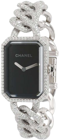 Chanel Premiere H3260 Women's Diamond Watch in 18 Karat White Gold For Sale at 1stdibs