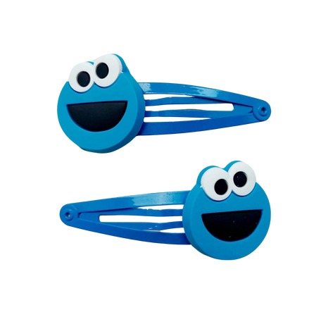 cookie monster hair clips