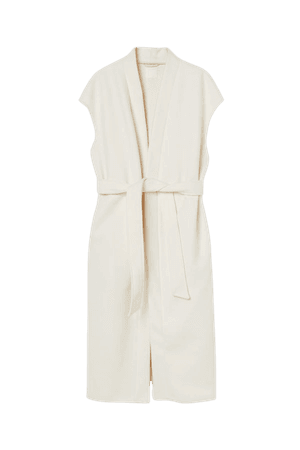 Sleeveless Coat - Cream - Ladies | H&M US