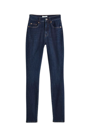 Skinny High Ankle Jeans - Dark denim blue - Ladies | H&M US