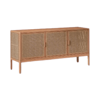 54" Minsmere Caned TV Stand Natural Brown - Opalhouse™ : Target