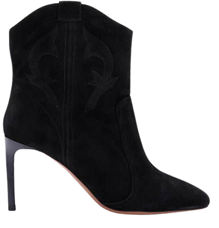 suede high heel ankle boots CAITLIN BLACK // ba&sh US