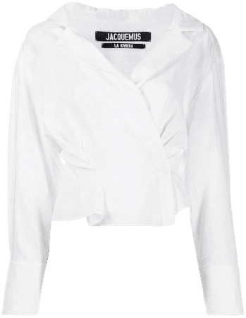 Jacquemus wrap blouse - White