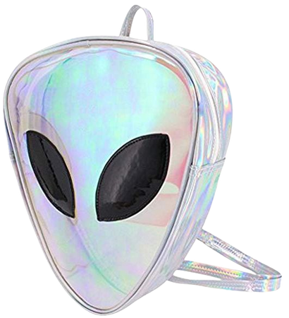 Amazon.com | Aibearty Alien Backpack Holographic Triangle Rucksack Casual Bag | Casual Daypacks
