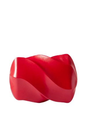 Candy Leather Clutch - Red