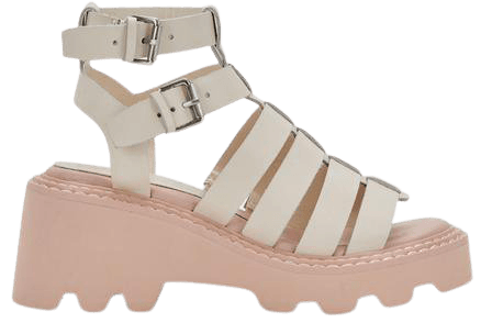 GALORE SANDALS IN IVORY LEATHER – Dolce Vita