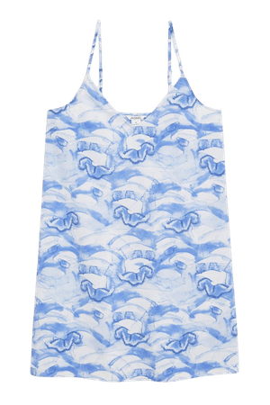 Blue waves mini slip dress - Blue waves - Monki WW