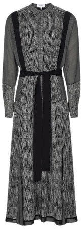 Tanis Black Mixed Print Midi Dress – REISS