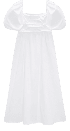 DRAPED POPLIN DRESS - White | ZARA United States