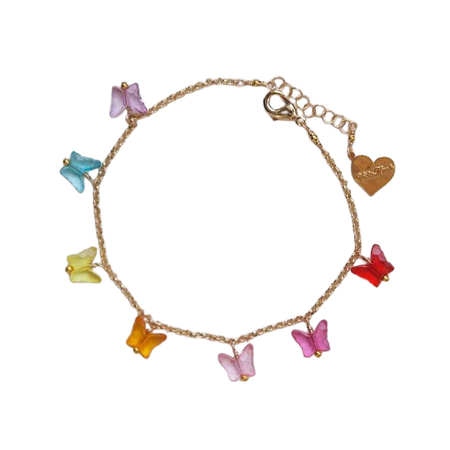rainbow butterfly bracelet