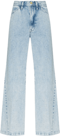 Shop FRAME Le Baggy wide-leg jeans with Express Delivery - FARFETCH