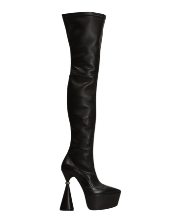 D'ACCORI Ivy Calfskin Over-The-Knee Boots | Neiman Marcus
