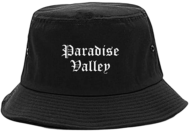 *clipped by @luci-her* Kings Of NY Paradise Valley City Arizona AZ Goth Bucket Hat Cap Black at Amazon Men’s Clothing store