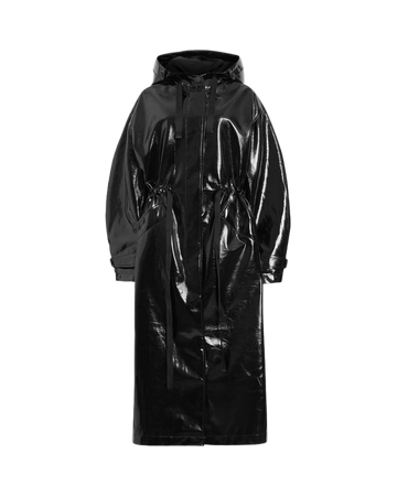 Erna Shine Relaxed Trench Coat Black | ALLSAINTS US